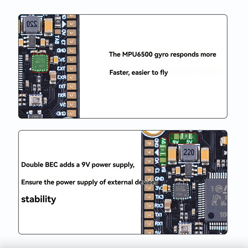 Flight Controller - 80A+F405/F722 STACK voor 13 inch FPV