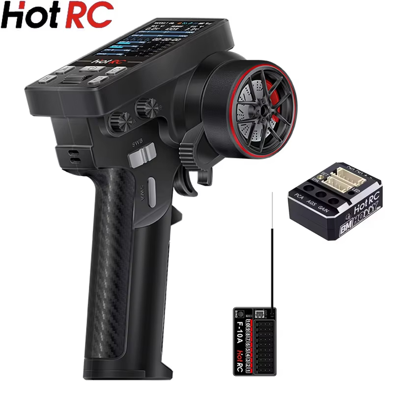 Radio Transmitter 2.4Ghz - HotRC CT-10B 10Ch 2.4Ghz RC Zender