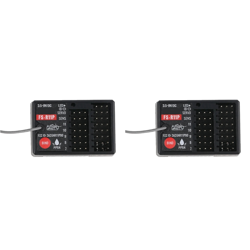 Flysky Transmitter - 2X FS-R11P-ontvanger voor FLYSKY G11P-afstandsbediening