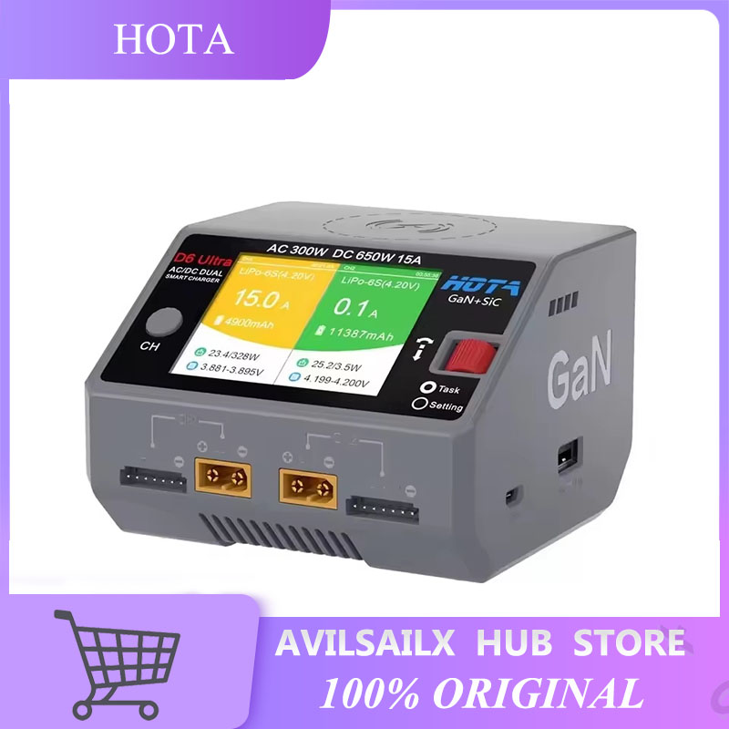 HOTA D6 Ultra GaN+SiC Dual Cha - Balance Charger Rc recensie en prijs
