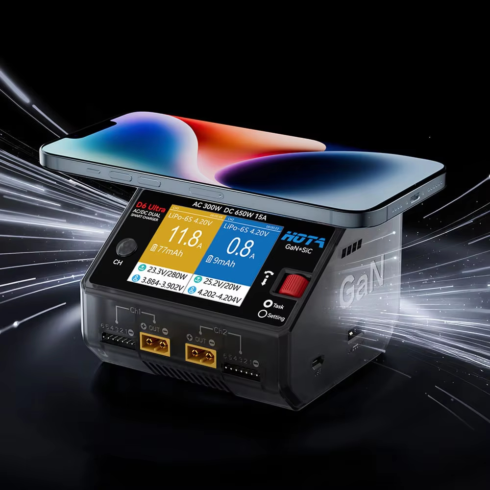 HOTA D6 Ultra GaN+SiC Dual Cha - Balance Charger Rc recensie en prijs