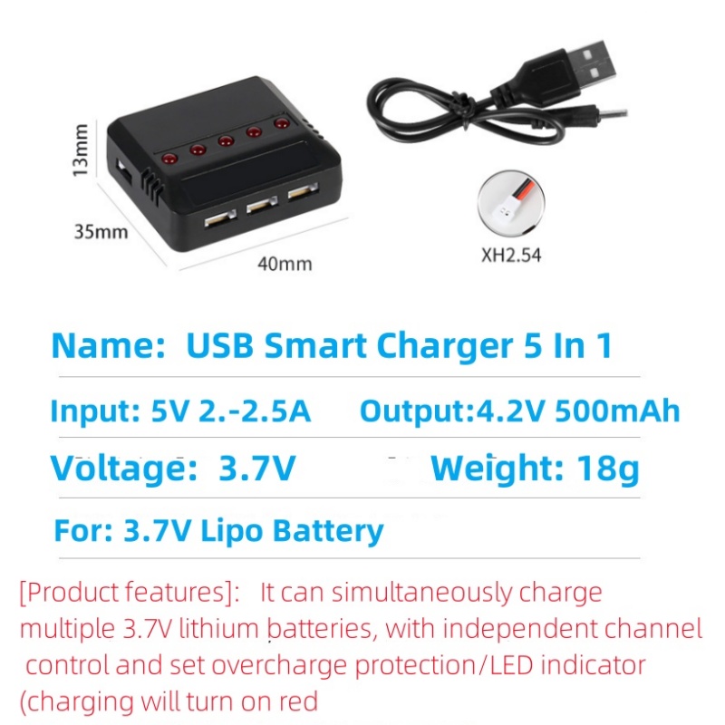 Syma X5HW X5HC X5C X5SW 3.7V 5 - Balance Charger Rc recensie en prijs