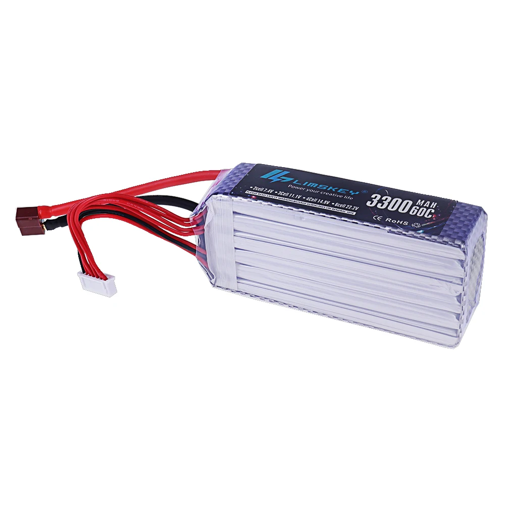 Gloednieuwe 3300mAh 22.2V 60C  - Lipo Battery 6S recensie en prijs
