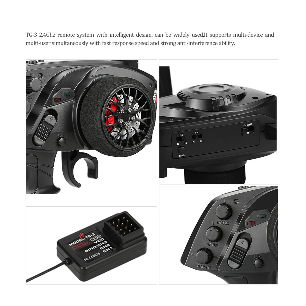 GoolRC TG3 2,4 GHz 3CH digital - Radio Transmitter 2.4Ghz recensie en prijs