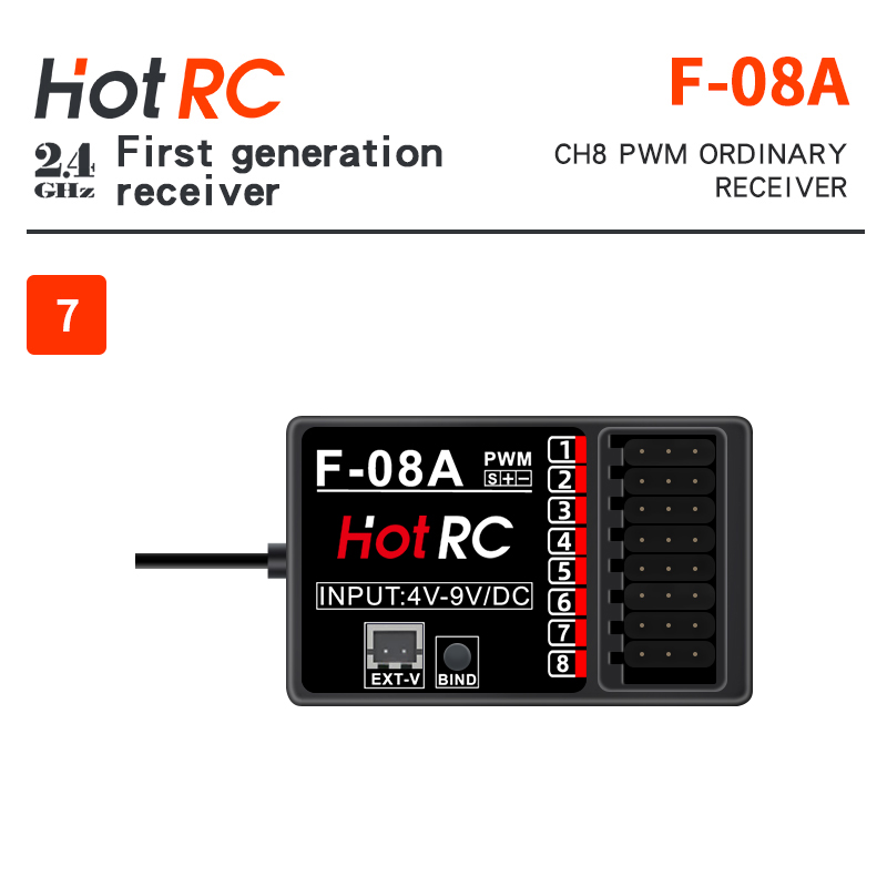 HOTRC 2,4 Ghz Ontvangers F-01A - Radio Transmitter 2.4Ghz recensie en prijs