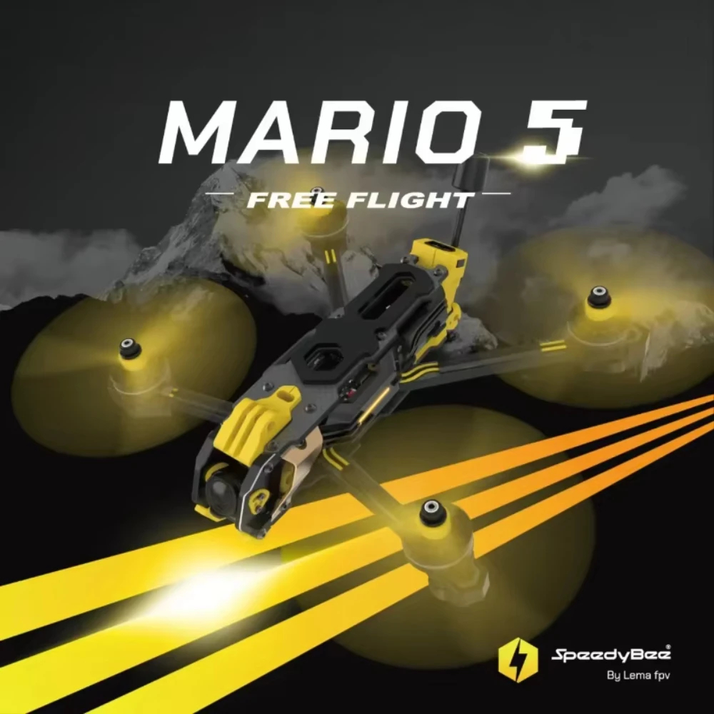 Speedybee Mario 5 O4 Frame Kit - Carbon Fiber Drone Frame recensie en prijs