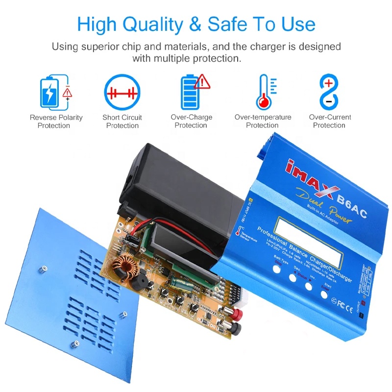 IMAX B6AC RC Lader 80W 6A 2-6S - Lipo Battery 6S recensie en prijs